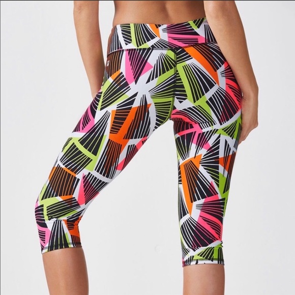 Fabletics Pants - Fabletics Printed Powerhold Cropped Leggings